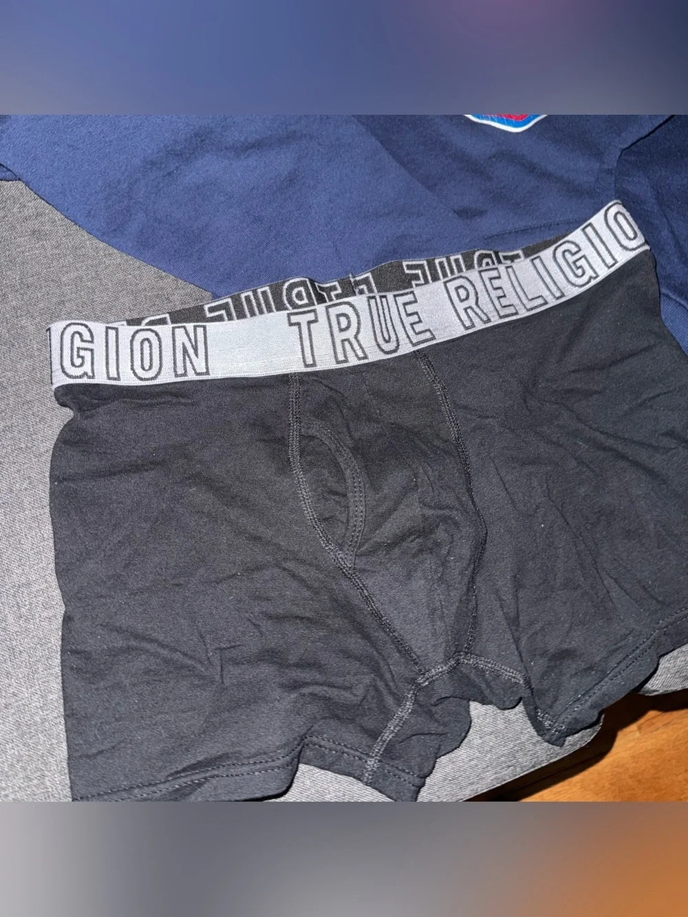 True Religion Men's Black Boxer Brief –  with Ironbound Men’s Hoodie